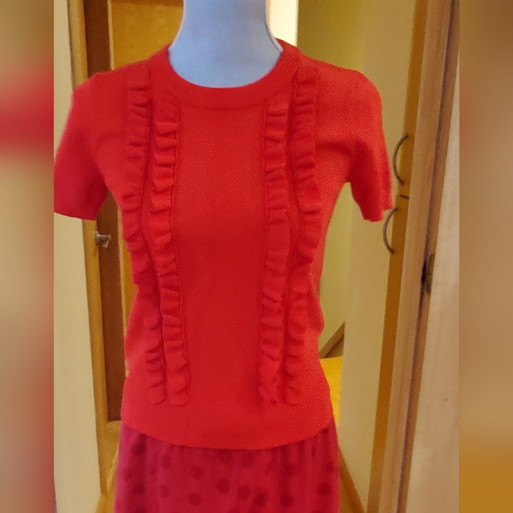 BNWT  KATE SPADE RED BLOUSE